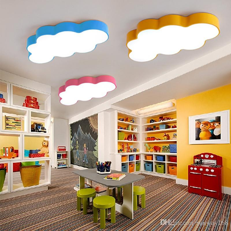 Child Bedroom Lights
 2019 LED Cloud Kids Room Lighting Children Ceiling Lamp