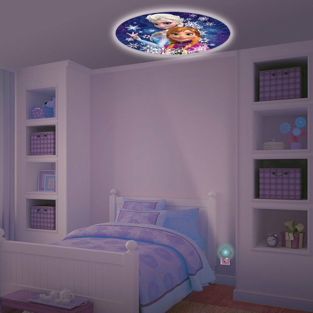 Childrens Bedroom Light
 Home Kids Bedroom Disney Frozen Projectable LED Plug In