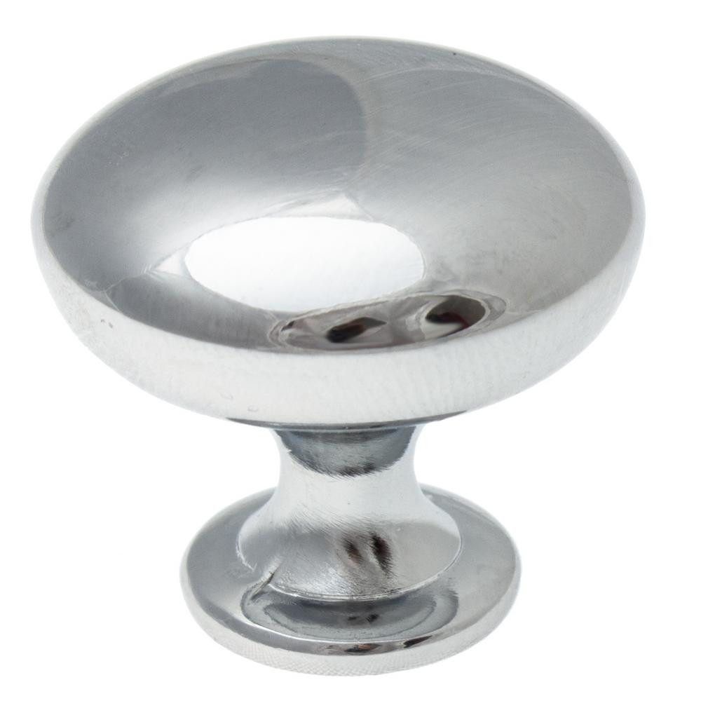 Chrome Kitchen Cabinet Handles
 GlideRite 1 1 8 in Polished Chrome Classic Round Cabinet