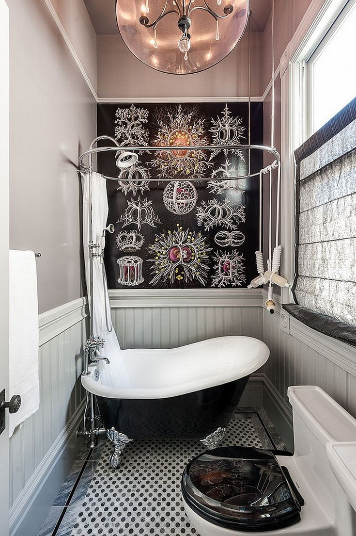 Clawfoot Tub In Small Bathroom
 Astonishing Clawfoot bathtubs with Luxury Black Finish