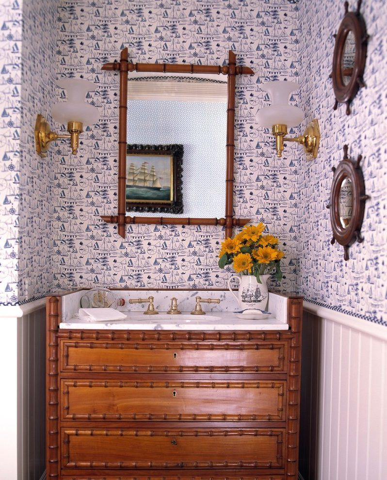 Coastal Bathroom Mirrors
 Fabulous Nautical Bathroom Mirrors Powder Room Tropical