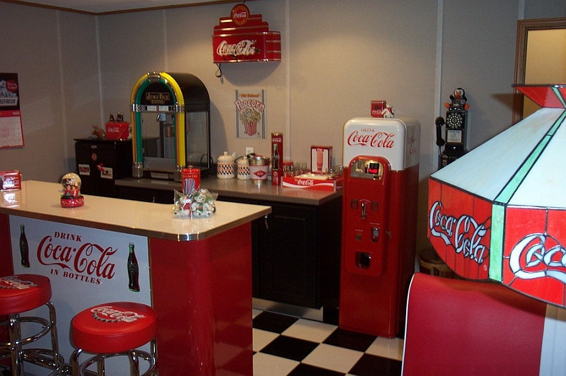 Coca Cola Kitchen Curtains
 Coca Cola Decor Vintage Posters Coke Machines And DIY Ideas