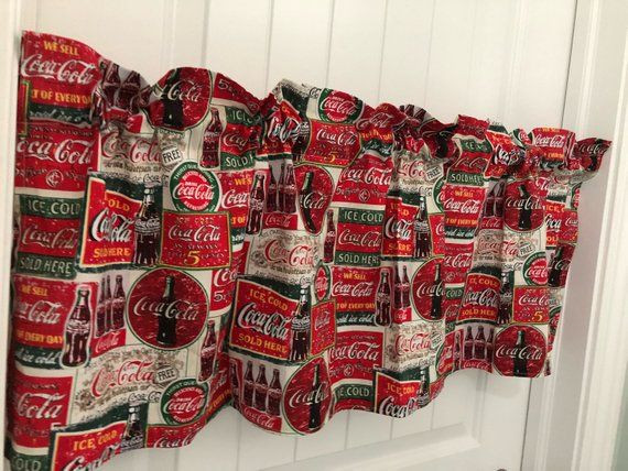 Coca Cola Kitchen Curtains
 Pin on good food and coca cola