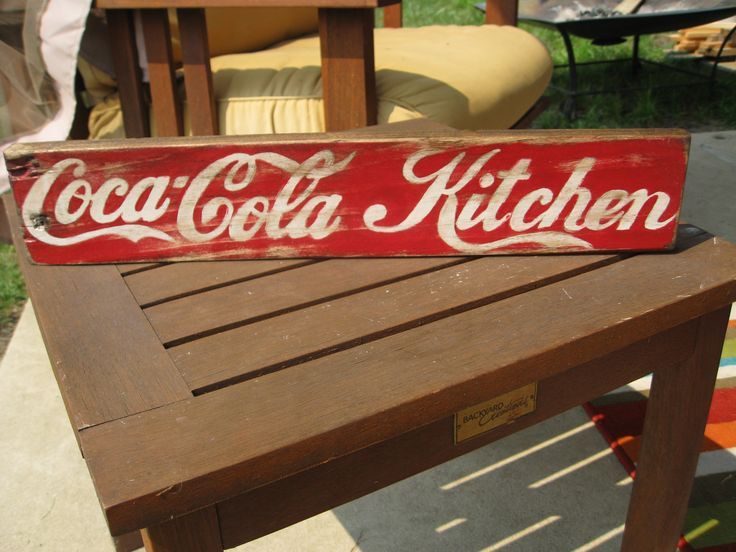 Coca Cola Kitchen Curtains
 Coca Cola Kitchen hand painted sign for Coca Cola