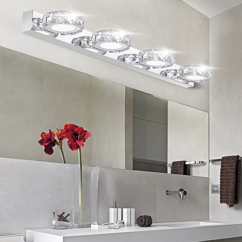 Cool Bathroom Light Fixtures
 Modern K9 Crystal LED Bathroom Make up Mirror Light Cool
