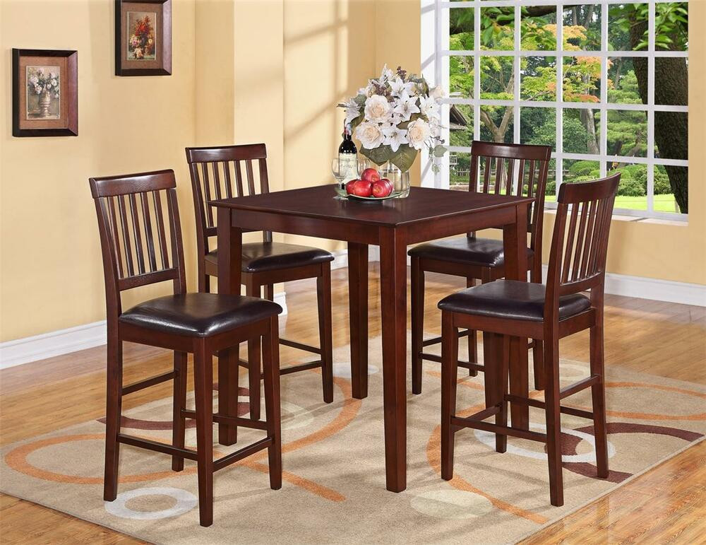 Counter Height Small Kitchen Table
 5PC VERNON SQUARE COUNTER HEIGHT KITCHEN TABLE WITH 4