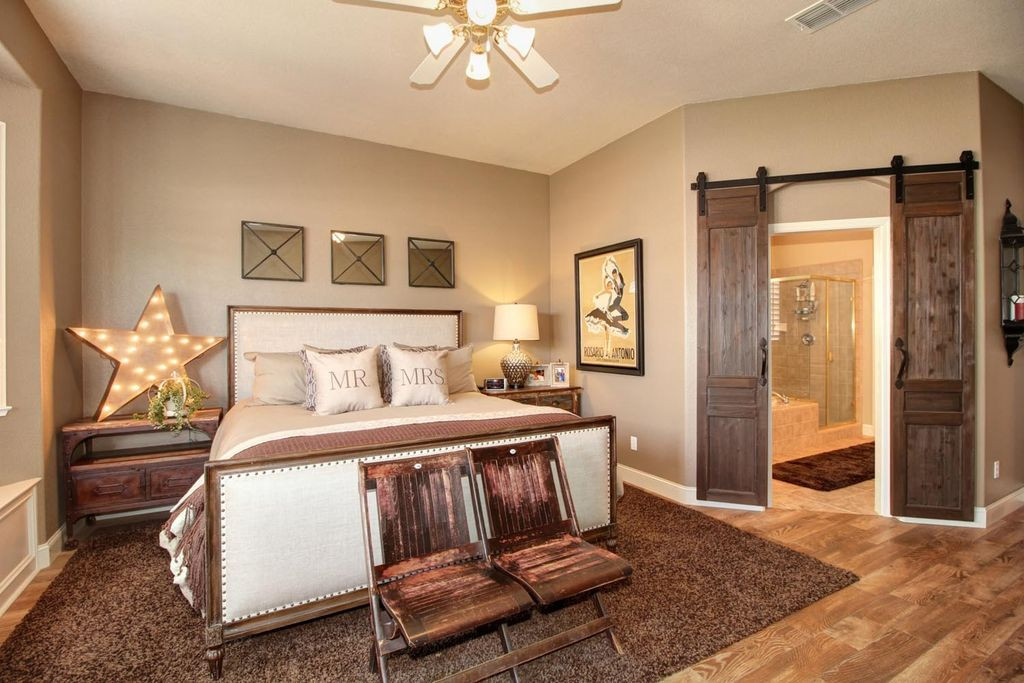 Country Master Bedroom
 Country Master Bedroom with specialty door & Ceiling fan