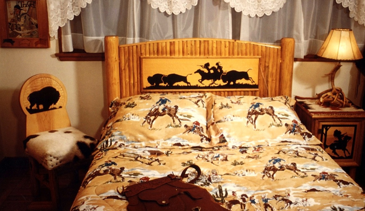 Cowboy Bedroom Set
 A drifting cowboy Cowboy Chic Headboards make a good