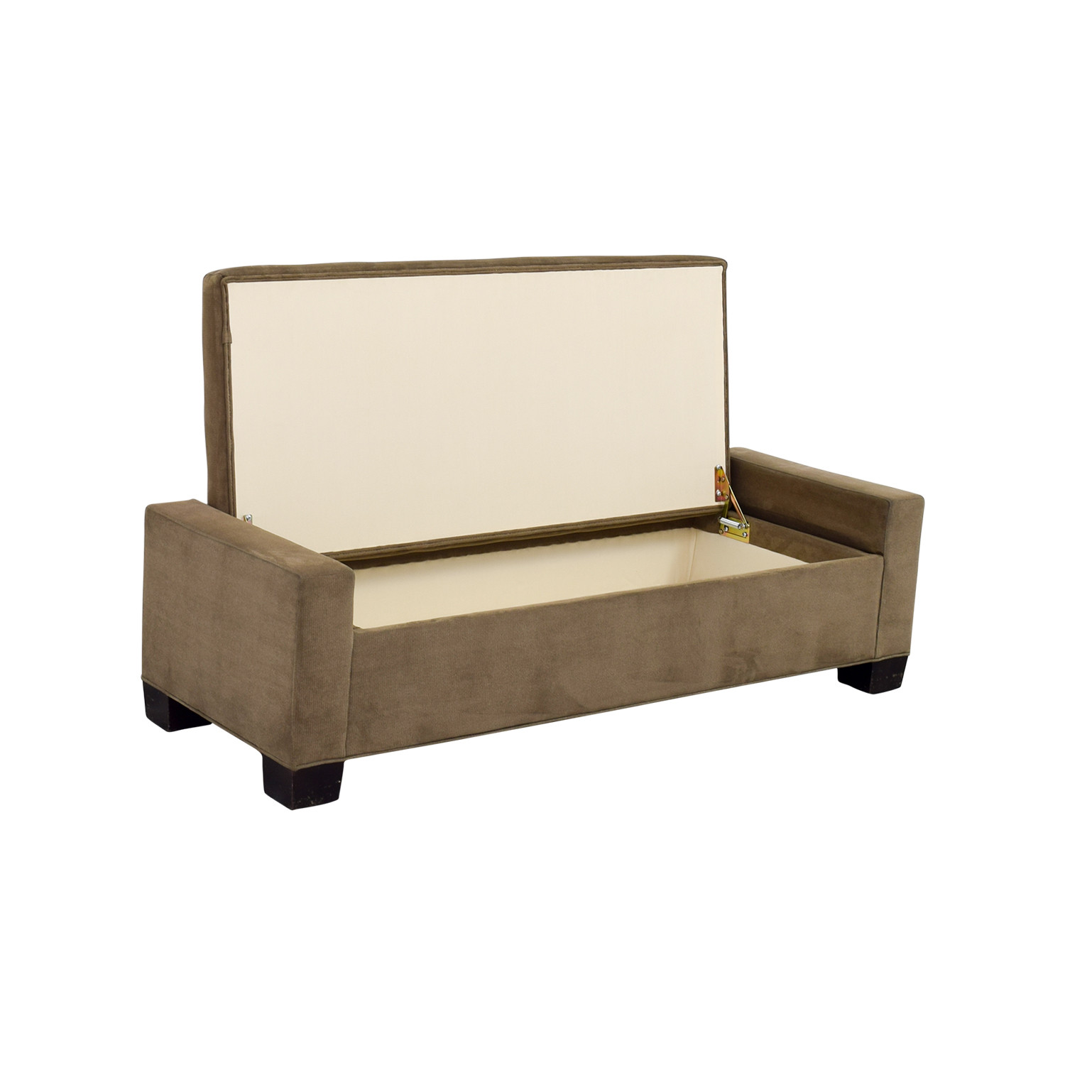 Crate And Barrel Storage Bench
 OFF Crate & Barrel Crate & Barrel Brown Tufted