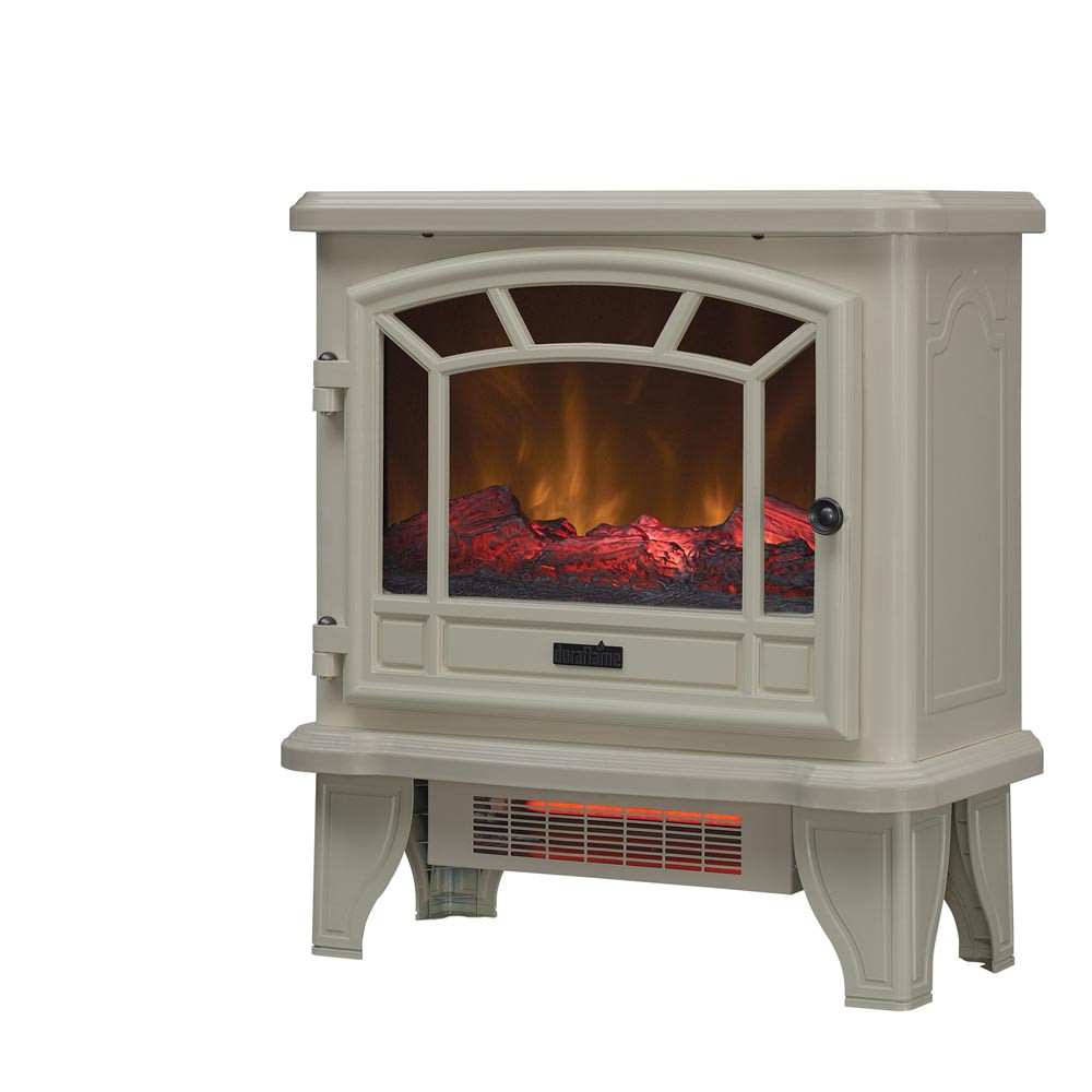 Cream Electric Fireplace
 Duraflame Cream Electric Fireplace Stove DFI 550 39