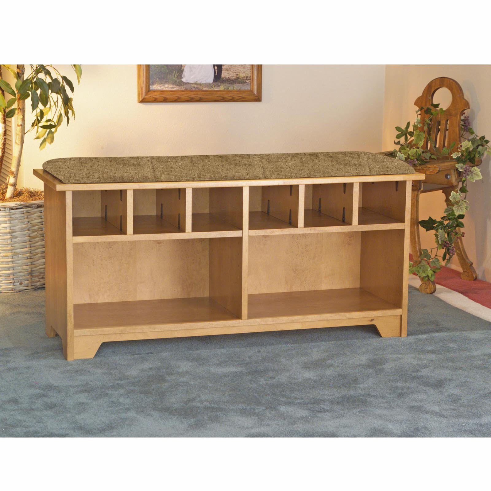 Cubby Storage Bench
 Quad Cubby Storage Bench at Hayneedle