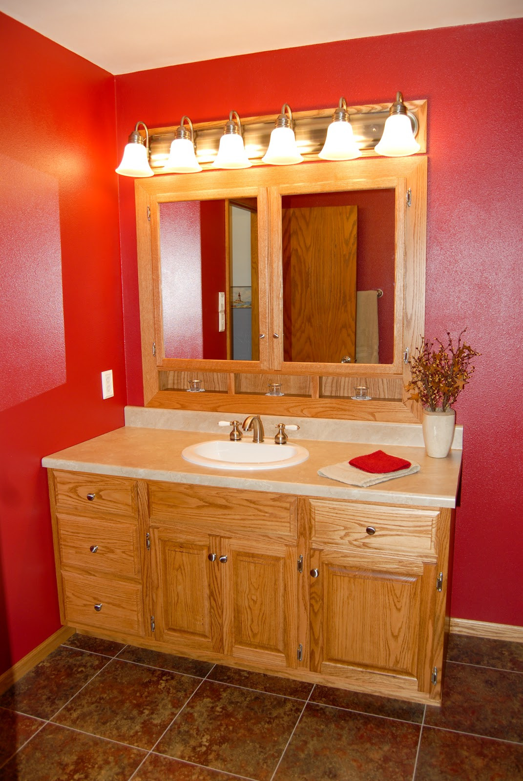 Custom Bathroom Vanities
 LG Custom Woodworking Custom made Oak Bathroom Vanity and