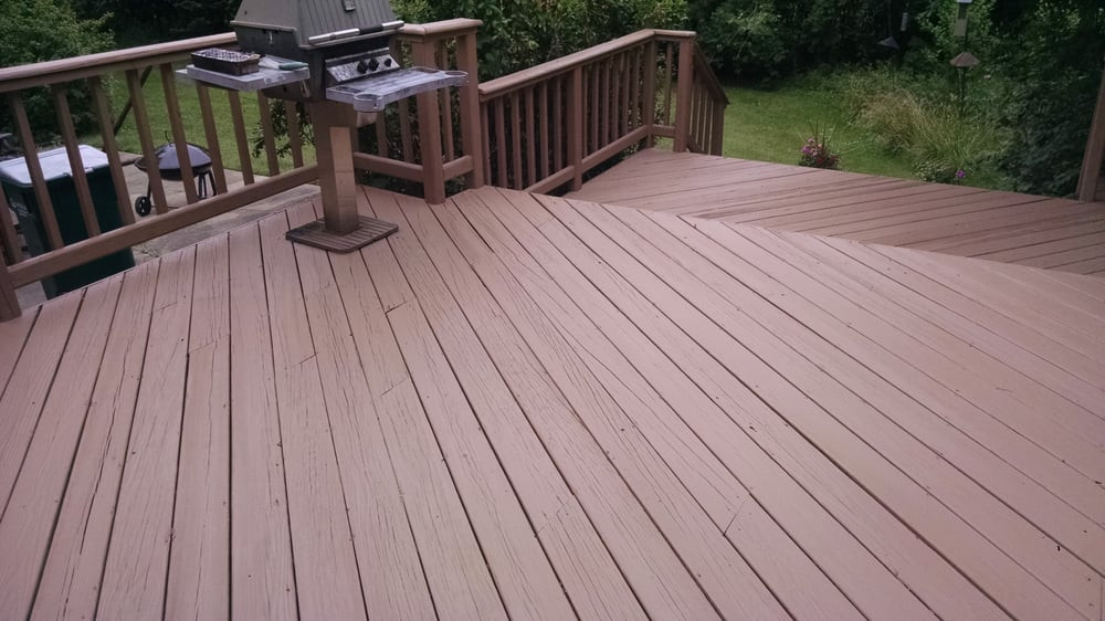 Deck And Dock Paint
 Superdeck Deck & Dock Elastomeric Coating on a 25 year old