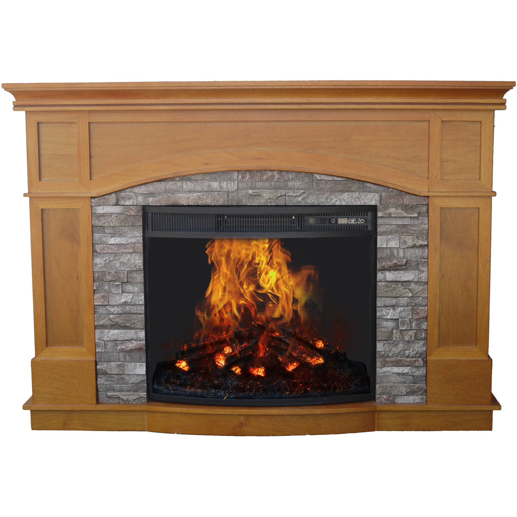 Decorative Electric Fireplace
 Decor Flame Electric Fireplace with 50" Mantle Walmart