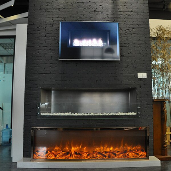 Decorative Electric Fireplace
 NEW 304 stainless steel gold plated decorative Electric