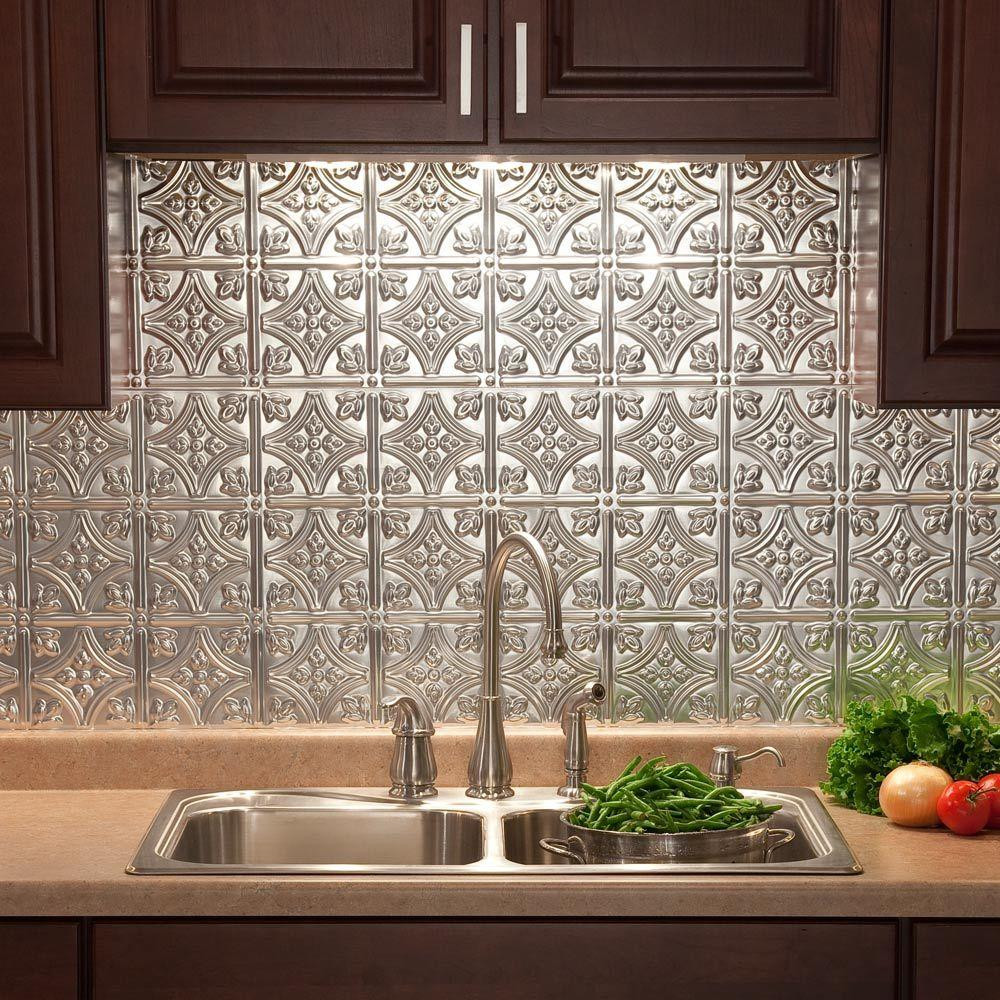 Decorative Kitchen Tiles
 Fasade 24 in x 18 in Traditional 1 PVC Decorative