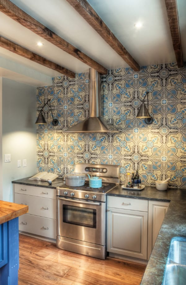 Decorative Kitchen Tiles
 Create a decorative kitchen backsplash with cement tiles
