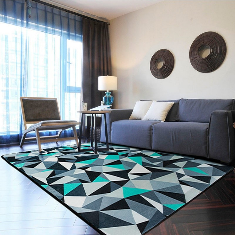 Decorative Rugs For Living Room
 European style Rug 100 150cm Modern Geometric alfombra for