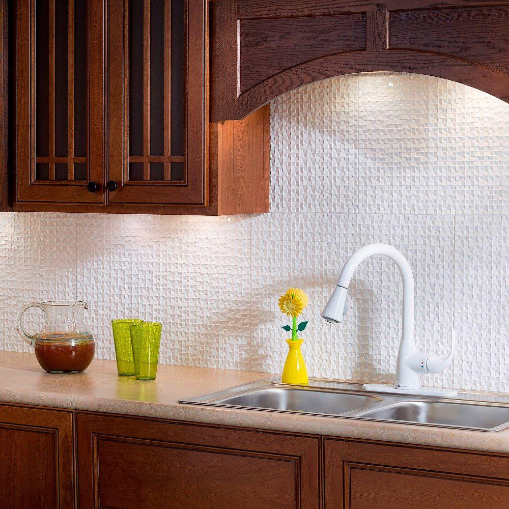 Decorative Wall Tiles Kitchen Backsplash
 Fasade 24 in x 18 in Terrain PVC Decorative Tile