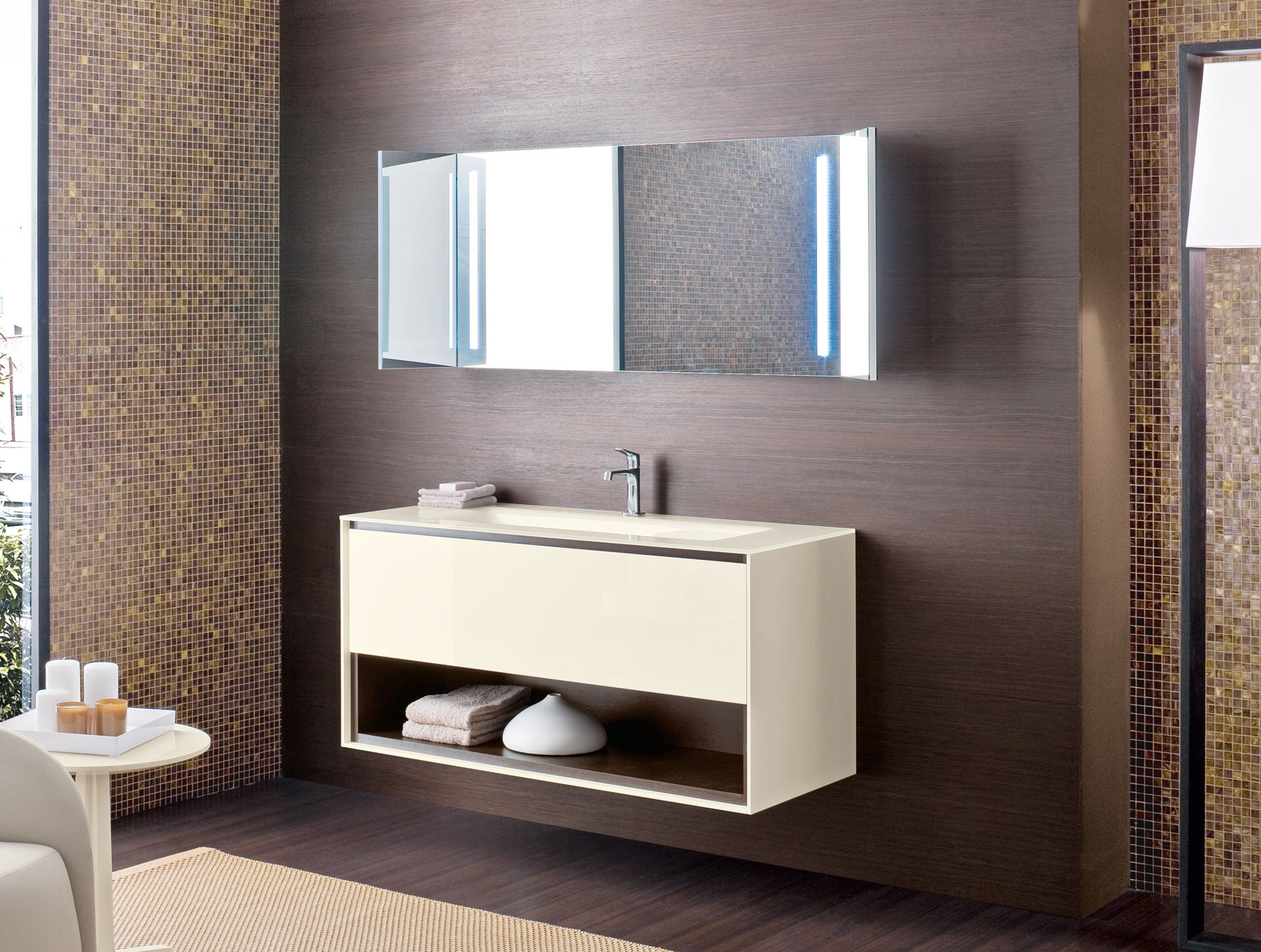 Designer Bathroom Vanities
 Frame FR4 Modern Italian Designer Bathroom Furniture in