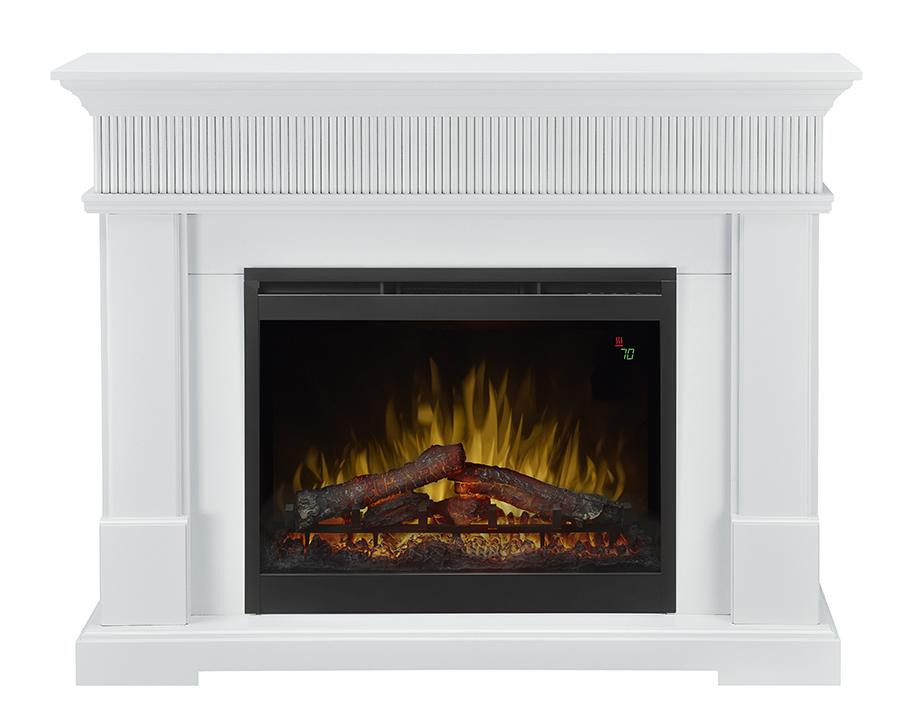 Dimplex White Electric Fireplace
 Dimplex Jean 49 Inch Mantel Electric Fireplace Glossy