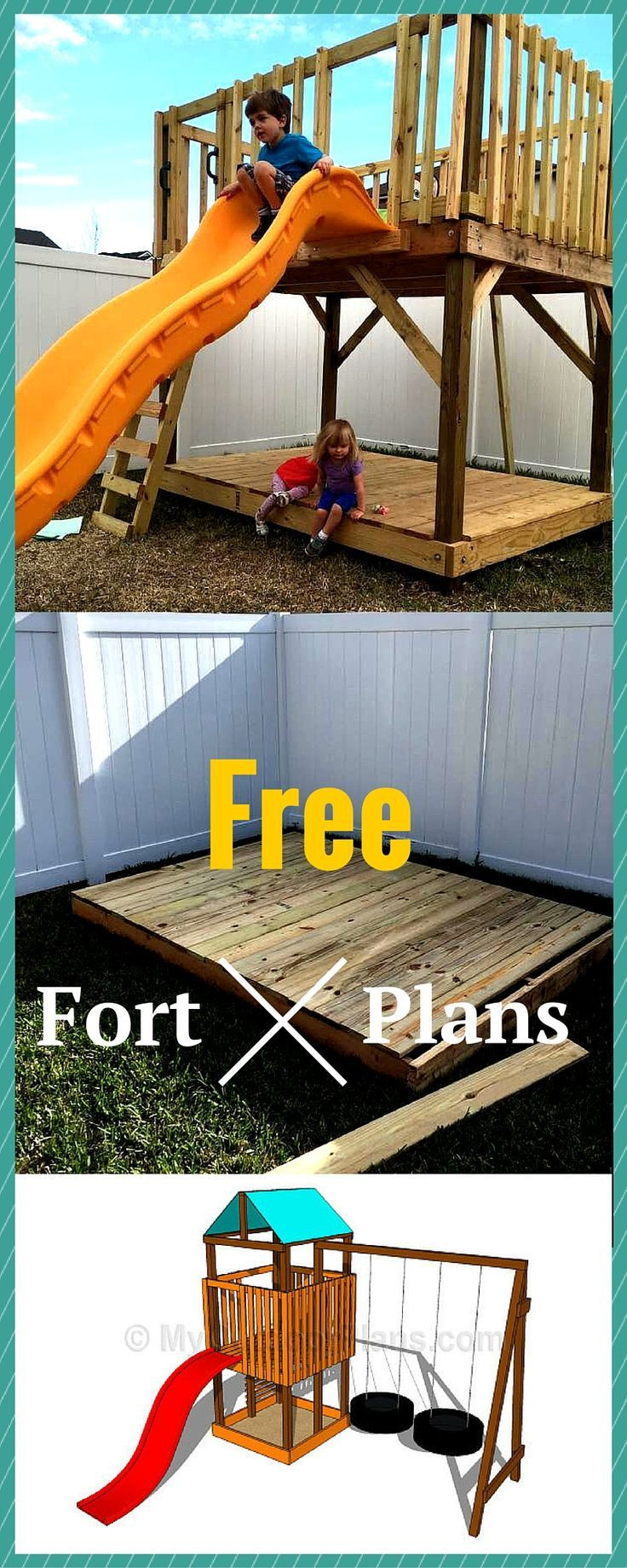 Diy Backyard Fort
 DIY Fort Plans Step by step instructions for you to