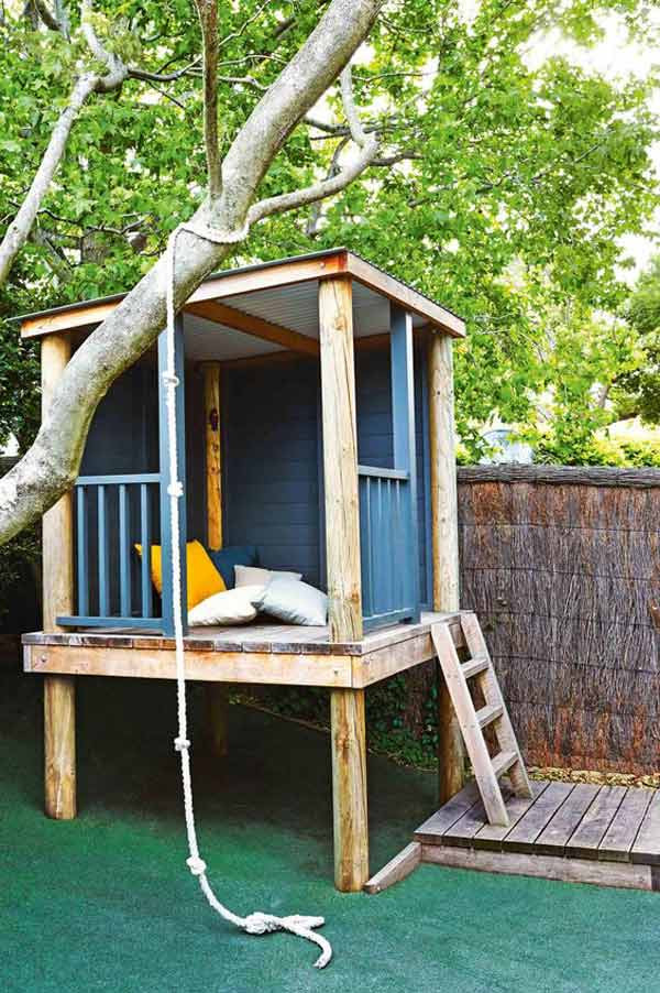 Diy Backyard Fort
 16 Fabulous Backyard Playhouses Sure To Delight Your Kids
