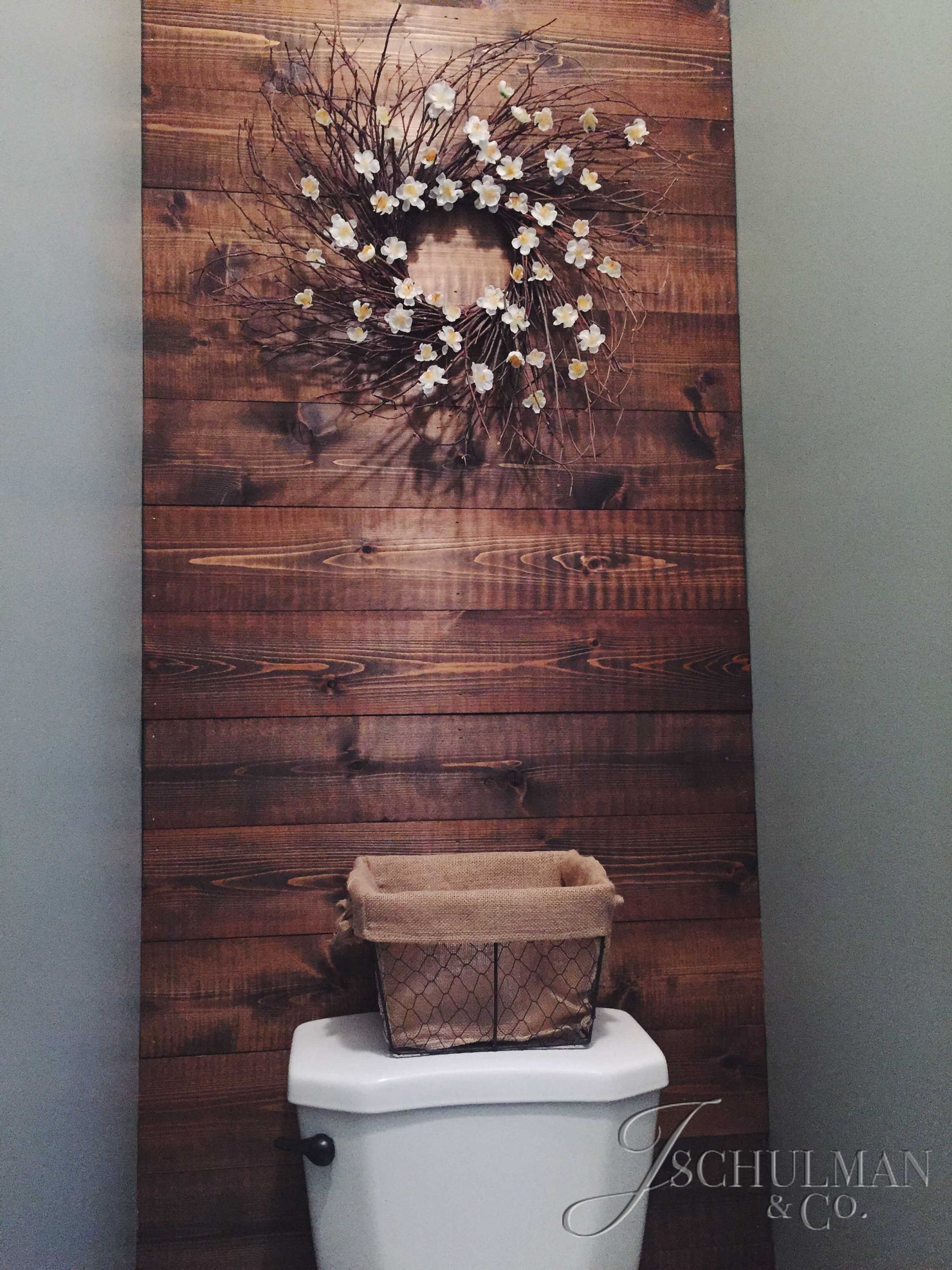 Diy Bathroom Wall Tile
 DIY Wood Panel Bathroom Accent Wall – J Schulman & Co