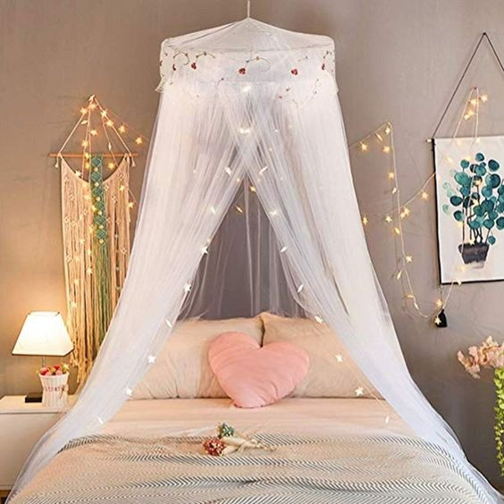 Diy Bedroom Canopy With Lights
 17 Dreamy DIY Bedroom Canopies for Those Who Are Pure