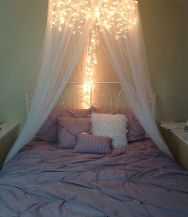 Diy Bedroom Canopy With Lights
 Overhead lights