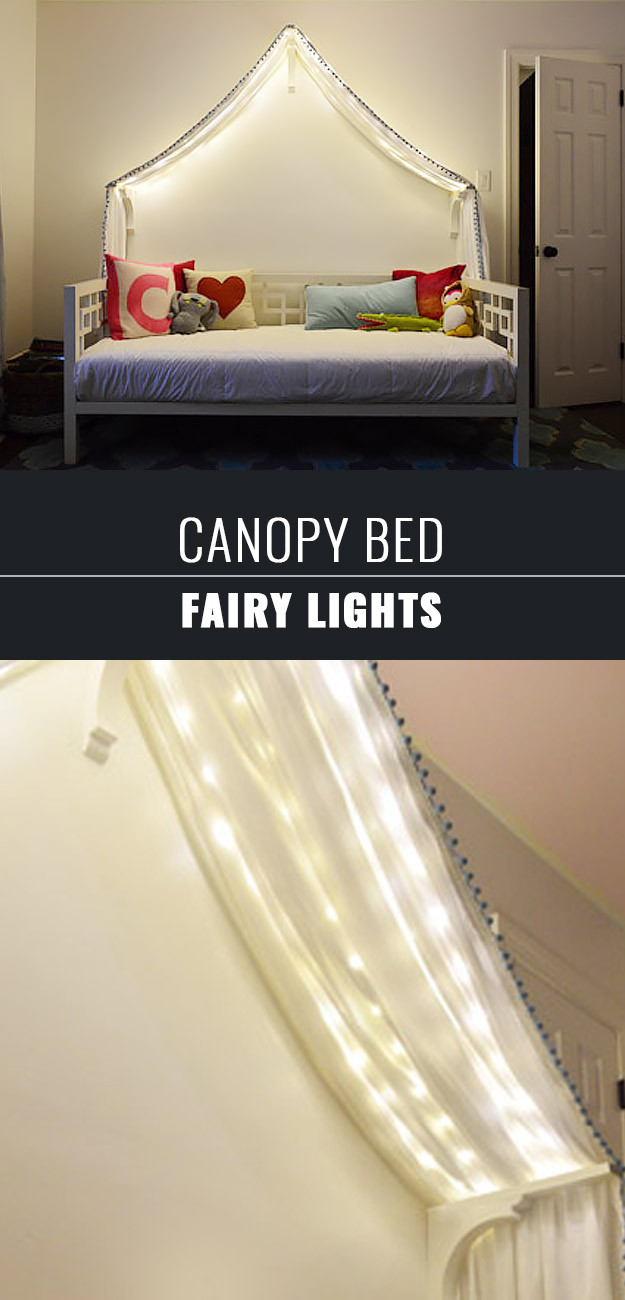 Diy Bedroom Canopy With Lights
 43 Most Awesome DIY Decor Ideas for Teen Girls