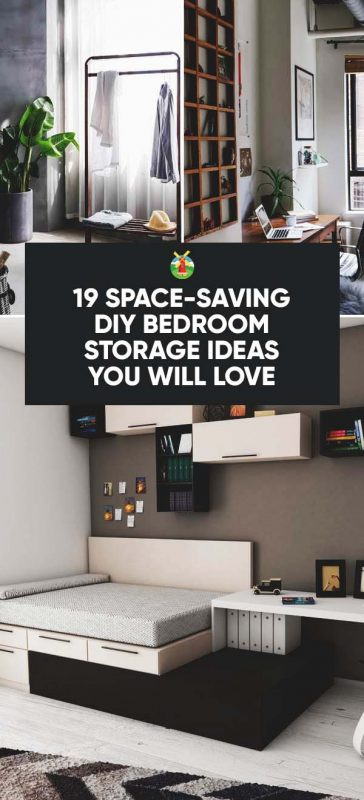 Diy Bedroom Storage
 19 Space Saving DIY Bedroom Storage Ideas You Will Love