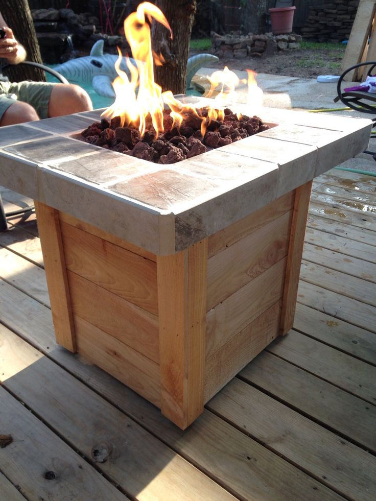 Diy Gas Firepit
 42 best DIY Patio Furniture images on Pinterest