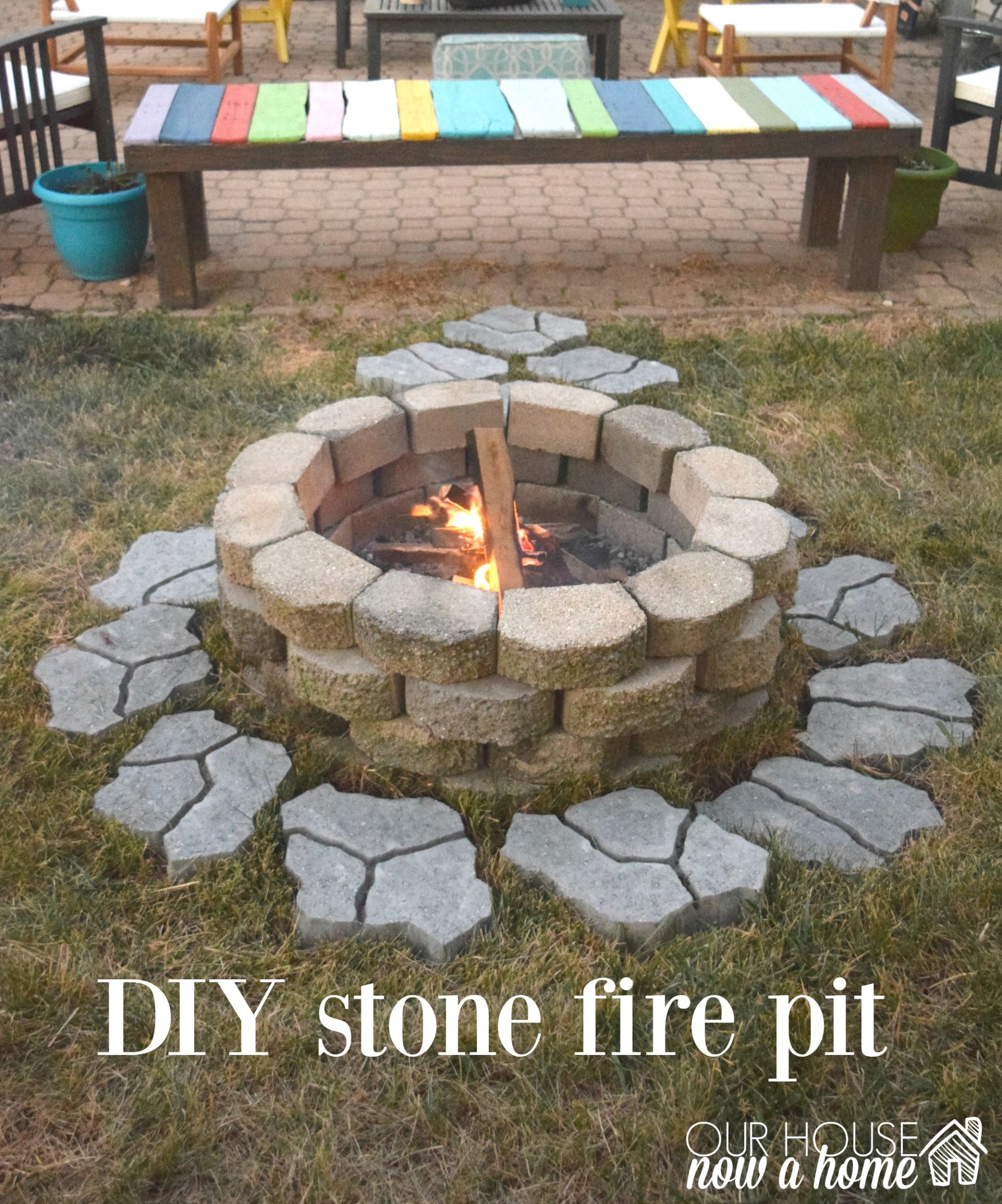 Diy Outdoor Firepit
 DIY fire pit for the backyard • Our House Now a Home