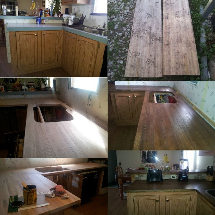 Diy Wood Kitchen Countertops
 Diy rustic wood kitchen countertops