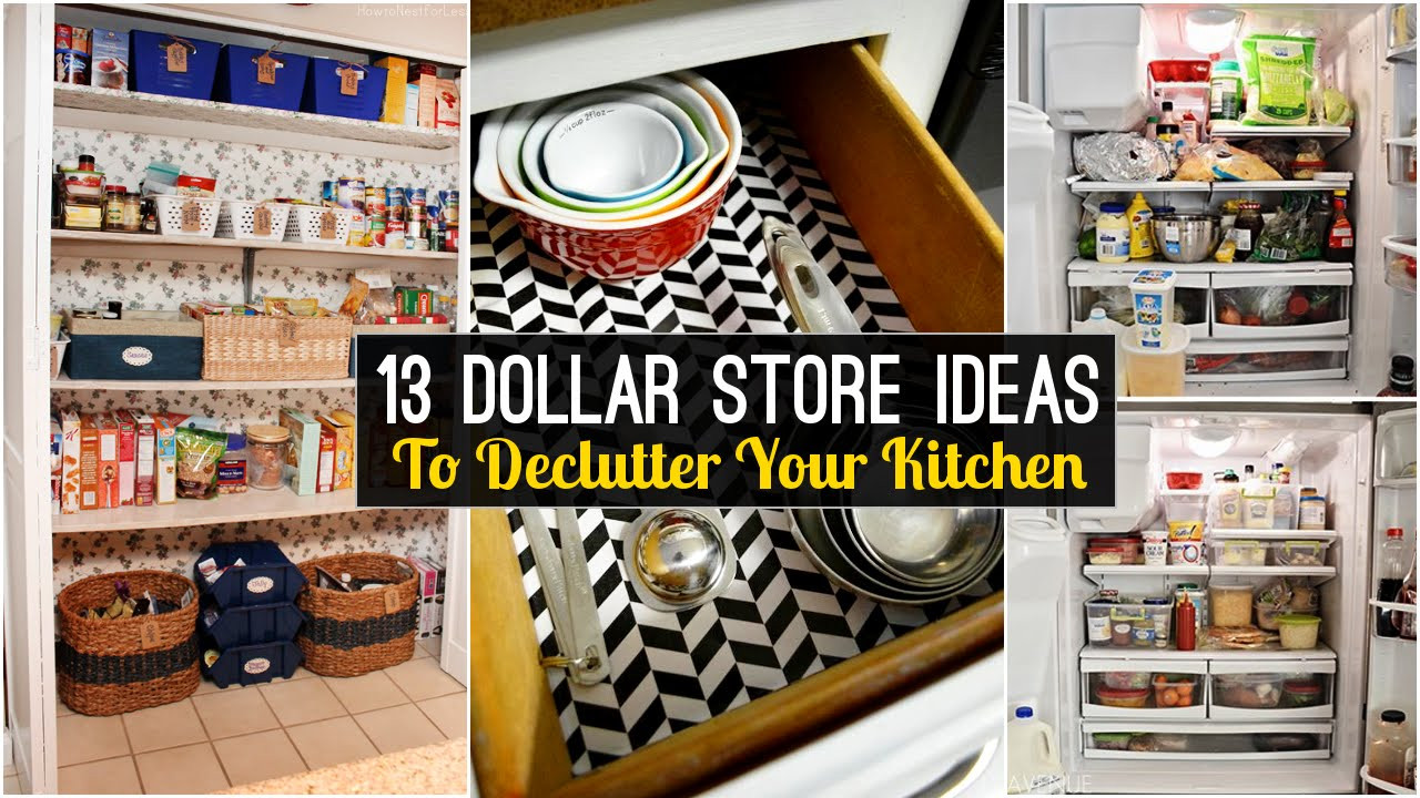 Dollar Store Kitchen Organization
 13 Declutter Kitchen ideas from dollar store