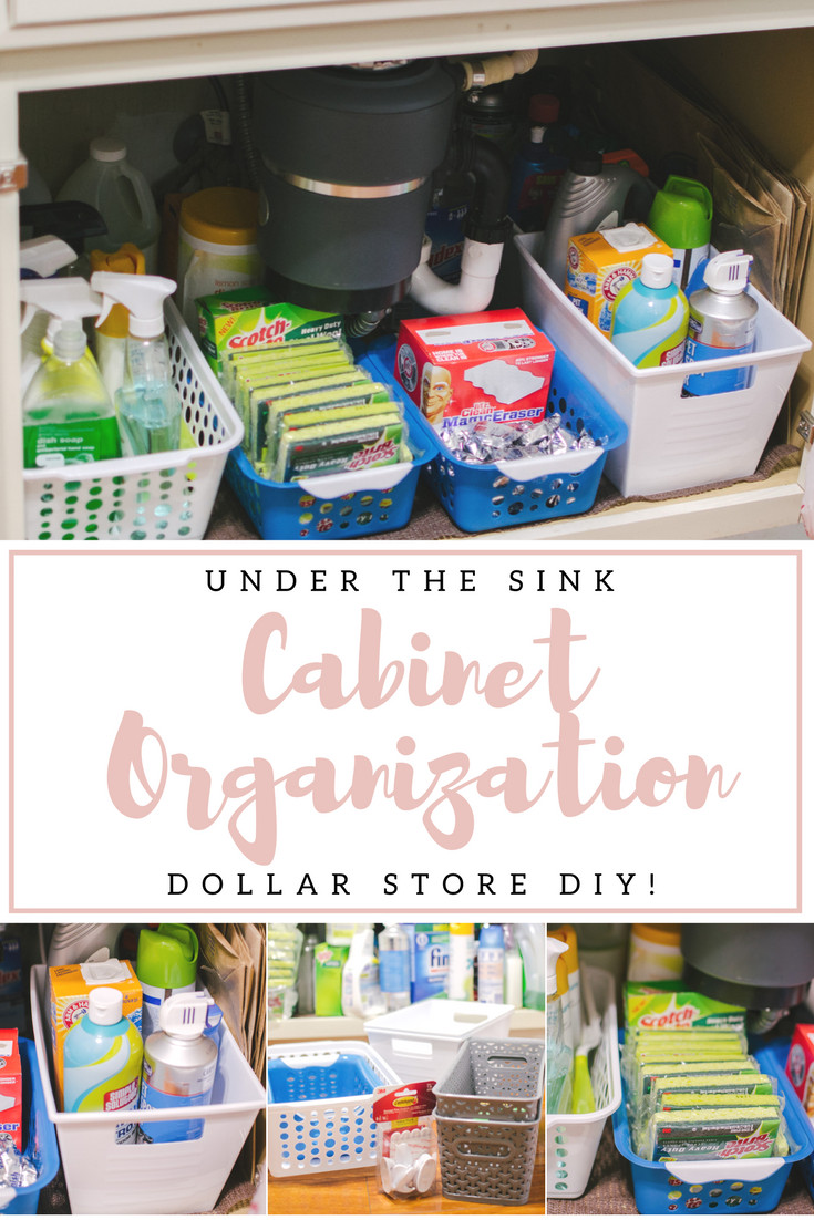 Dollar Store Kitchen Organization
 Under the Kitchen Sink Organization DIY