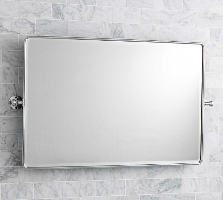 Double Wide Bathroom Mirrors
 Vintage Pivot Double Wide Bathroom Mirror