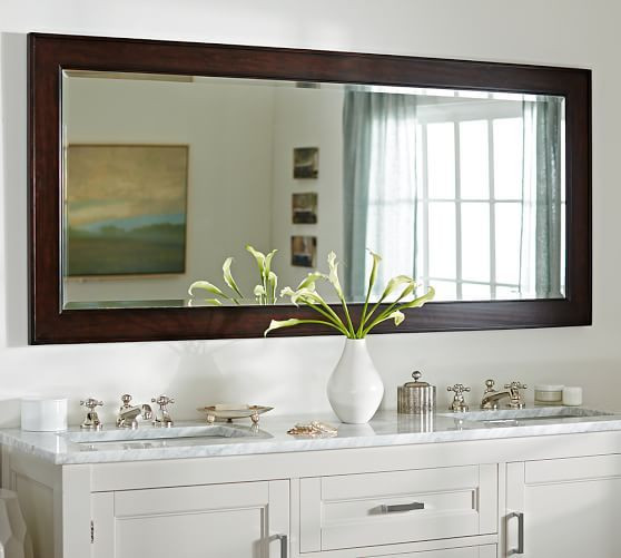 Double Wide Bathroom Mirrors
 Classic Double Wide Fixed Mirror