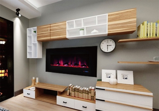 Electric Fireplace 60 Inches Wide
 ValueLine60 10 Color Recessed Wall Electric Fireplace 60