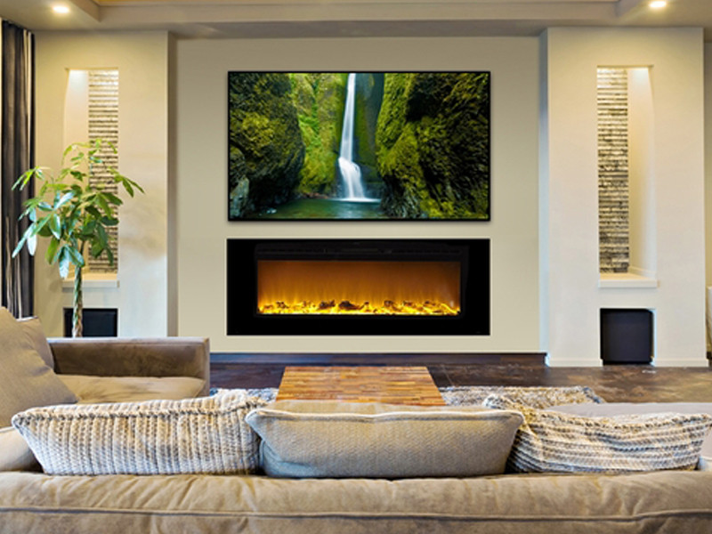 Electric Fireplace 60 Inches Wide
 Touchstone Adds New Sideline 60 inch Electric Fireplace
