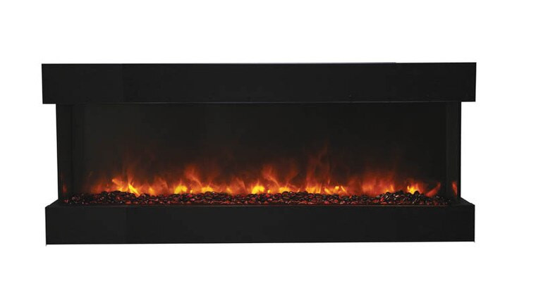 Electric Fireplace 60 Inches Wide
 Amantii 60 TRU VIEW XL – 3 sided 60 inch Wide Electric