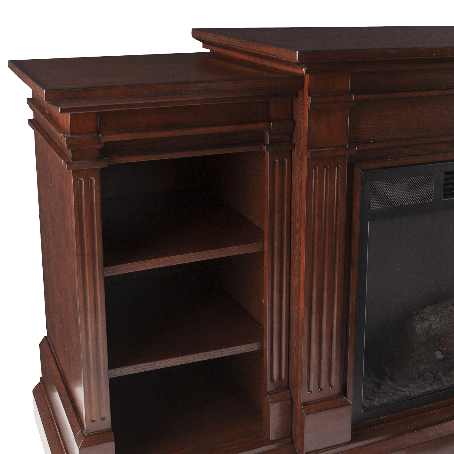 Electric Fireplace Bookcase
 72" Reese Widescreen Electric Fireplace w Bookcases