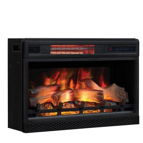 Electric Fireplace Insert At Lowes
 ClassicFlame 27 in Black Electric Fireplace Insert in the