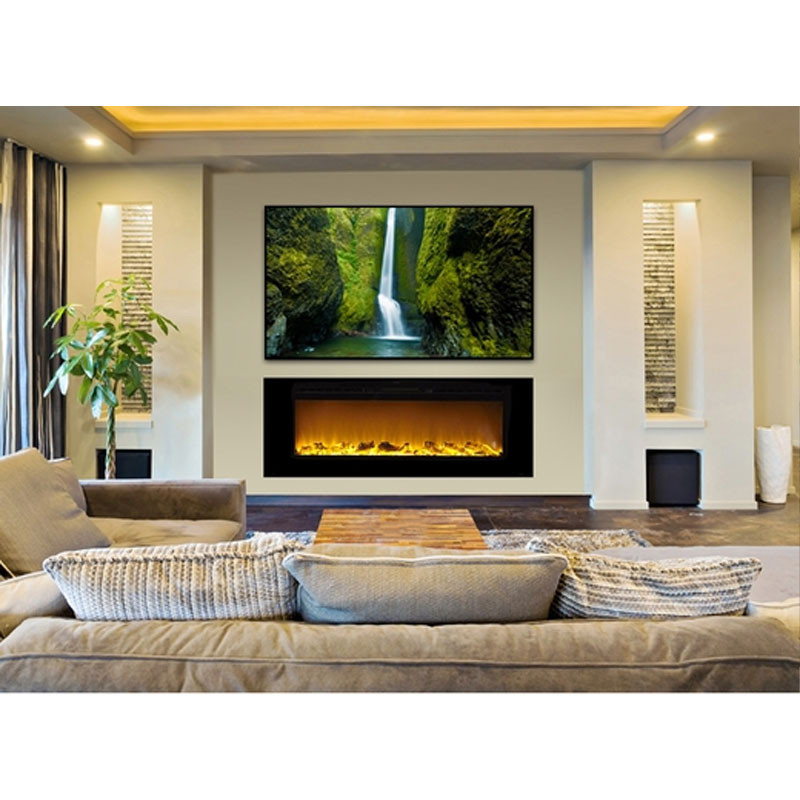 Electric Fireplace Walls
 Touchstone Sideline 60 inch Wall Mounted Recessed Electric