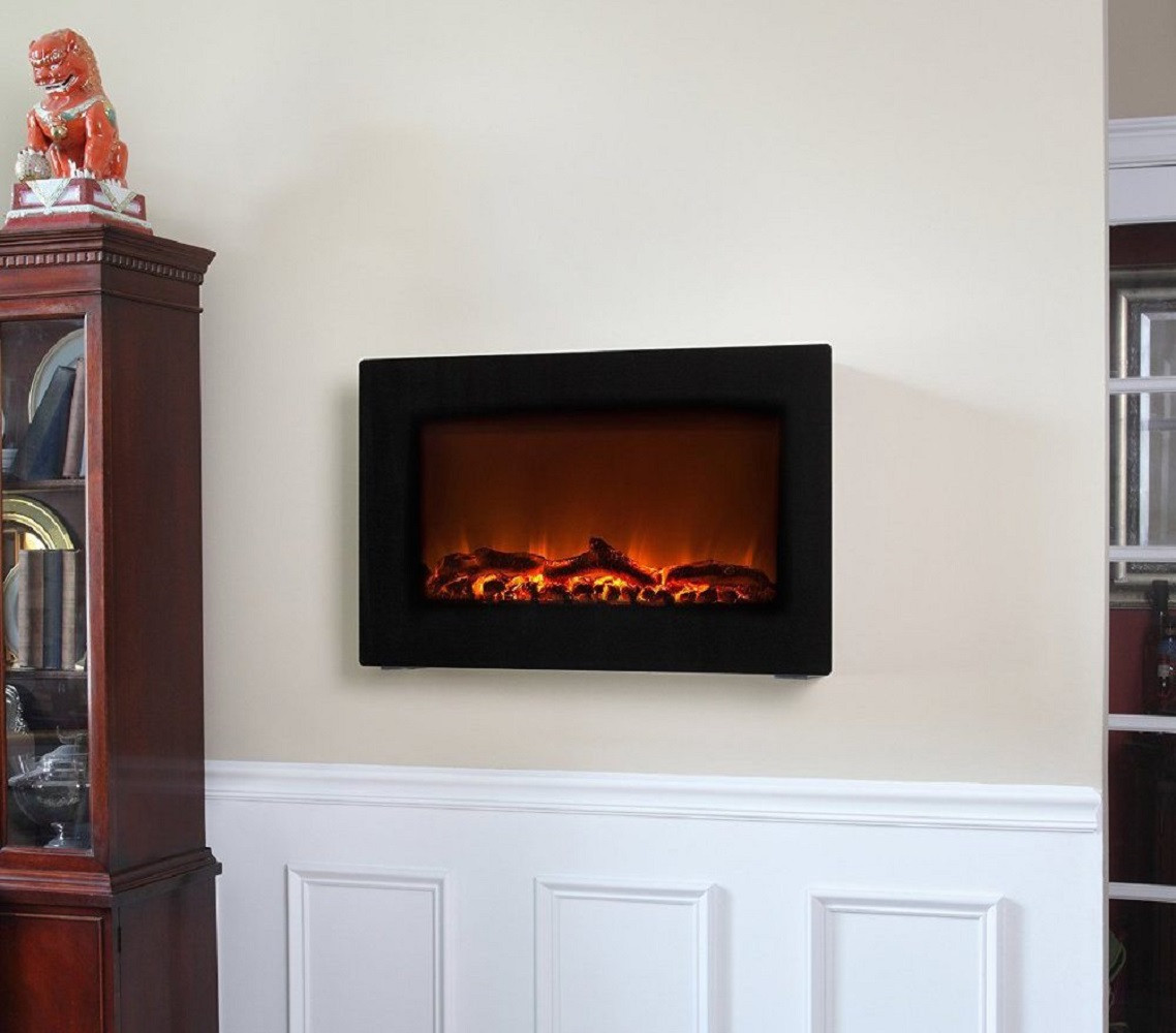 Electric Fireplace Walls
 Wall Mounted Indoor Electric Fireplace Gad Flow