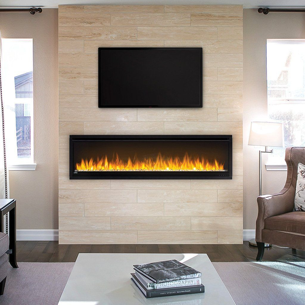 Electric Fireplace Walls
 Napoleon Alluravision 60 inch Linear Wall Mount Electric
