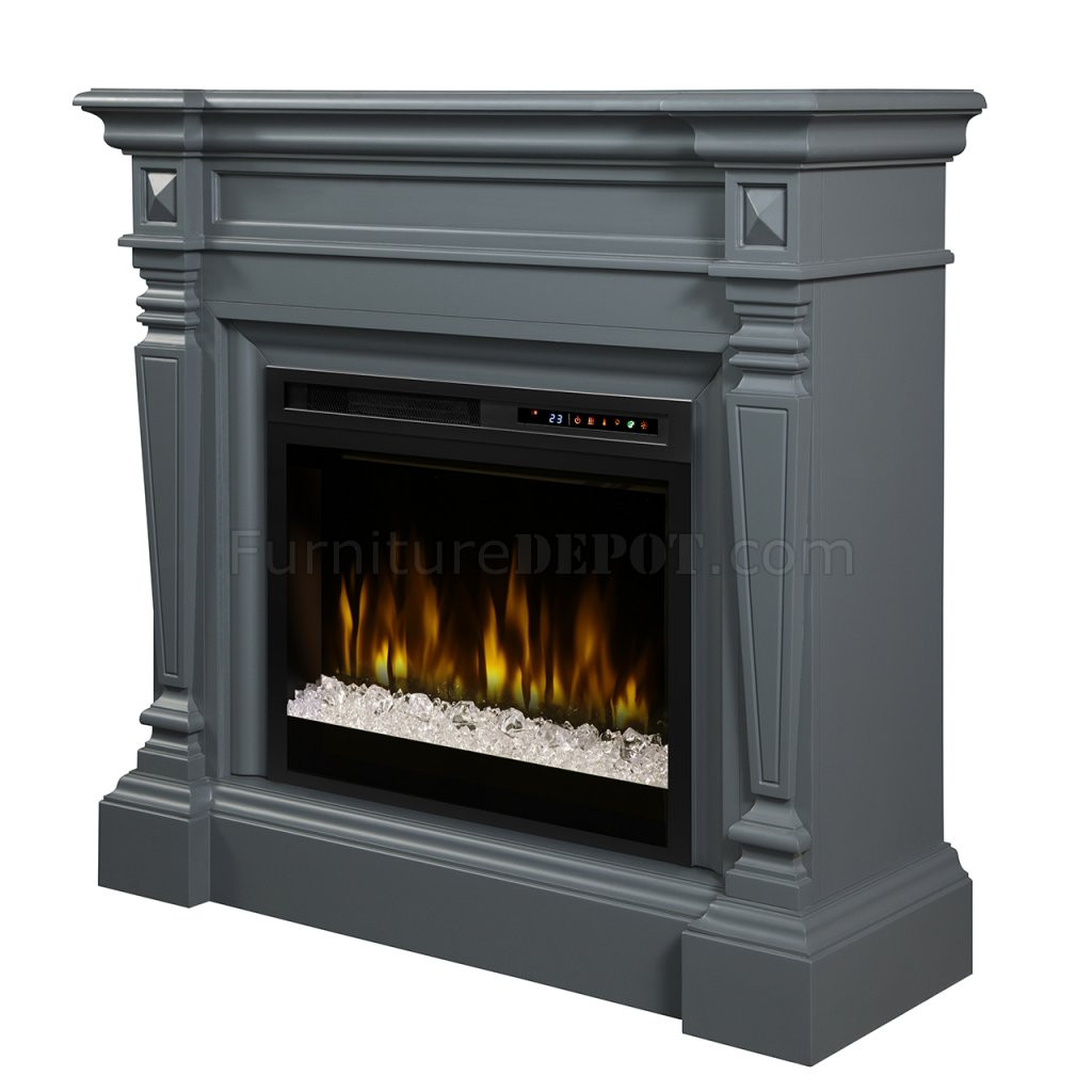 Electric Fireplace With Crystals
 Heather Mantel Electric Fireplace by Dimplex w Crystals