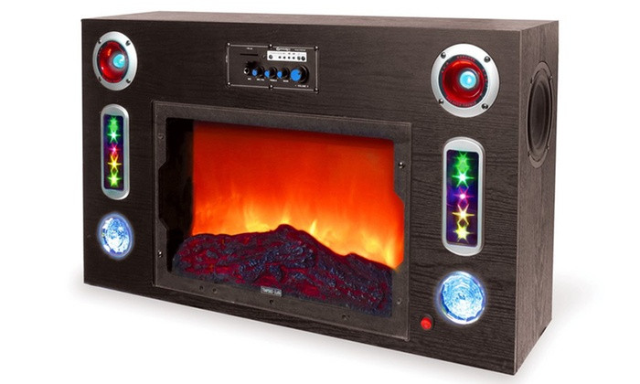 Electric Fireplace With Speakers
 Faux Fireplace Bluetooth Speaker