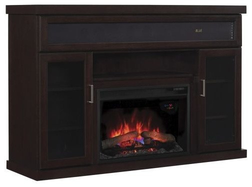 Electric Fireplace With Speakers
 Tenor TV Stand With Speakers and 25" Curved Electric